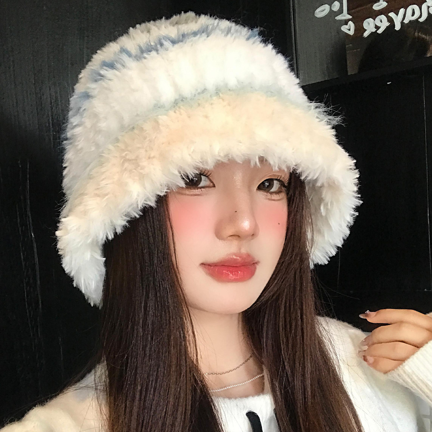 大头围加厚毛绒帽子女秋冬季显脸小护耳针织帽韩系保暖防寒渔夫帽,淘宝优惠券,粉丝福利购,淘宝优惠卷