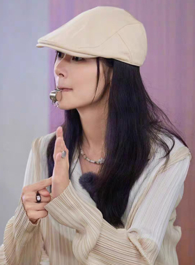 赵昭仪同款复古前进帽女春夏季薄