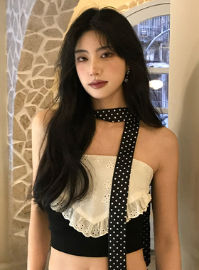 波点细长条丝巾女2026新款春夏系
