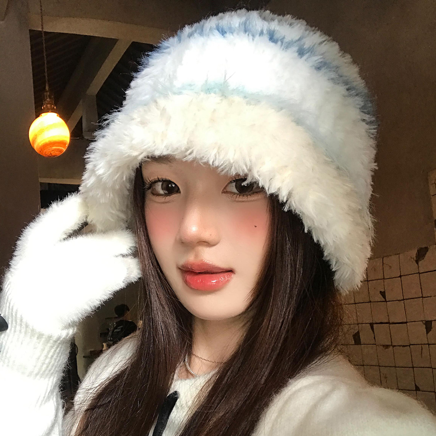 大头围加厚毛绒帽子女秋冬季显脸小护耳针织帽韩系保暖防寒渔夫帽,淘宝优惠券,粉丝福利购,淘宝优惠卷