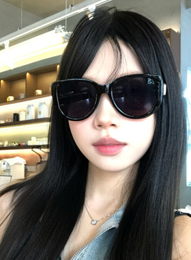 高级感黑色大框墨镜适合方圆脸