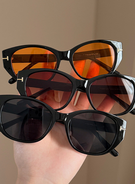 复古高级感墨镜适合方圆脸太阳眼镜显脸小百搭女户外遮阳防紫外线