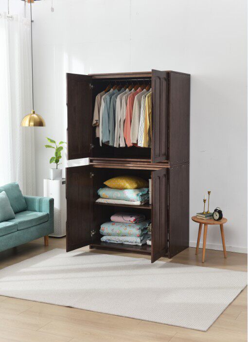 纳谷莎棉被柜收纳柜卧室大容量储物柜防潮透气被子柜子组合衣柜