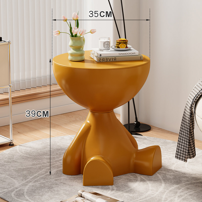 创意小平头落地摆件网红客厅沙发边几电视柜家居装饰品收纳置物架,淘宝优惠券,粉丝福利购,淘宝优惠卷