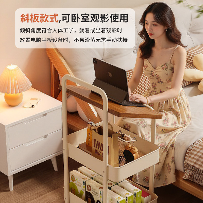 茶几小推车双层可移动床边储物架客厅零食收纳架沙发边几角几置物,淘宝优惠券,粉丝福利购,淘宝优惠卷