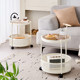 Living room sofa storage rack movable coffee table storage rack