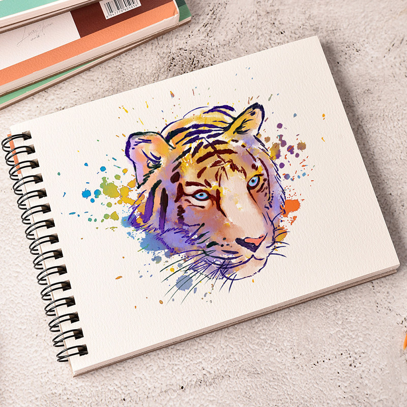 遵爵铁圈8K水彩本300g水彩画簿活页随身16K水溶彩铅本线圈32K中粗纹细纹200g儿童学生A4水彩本写生速写绘画本,淘宝优惠券,粉丝福利购,淘宝优惠卷