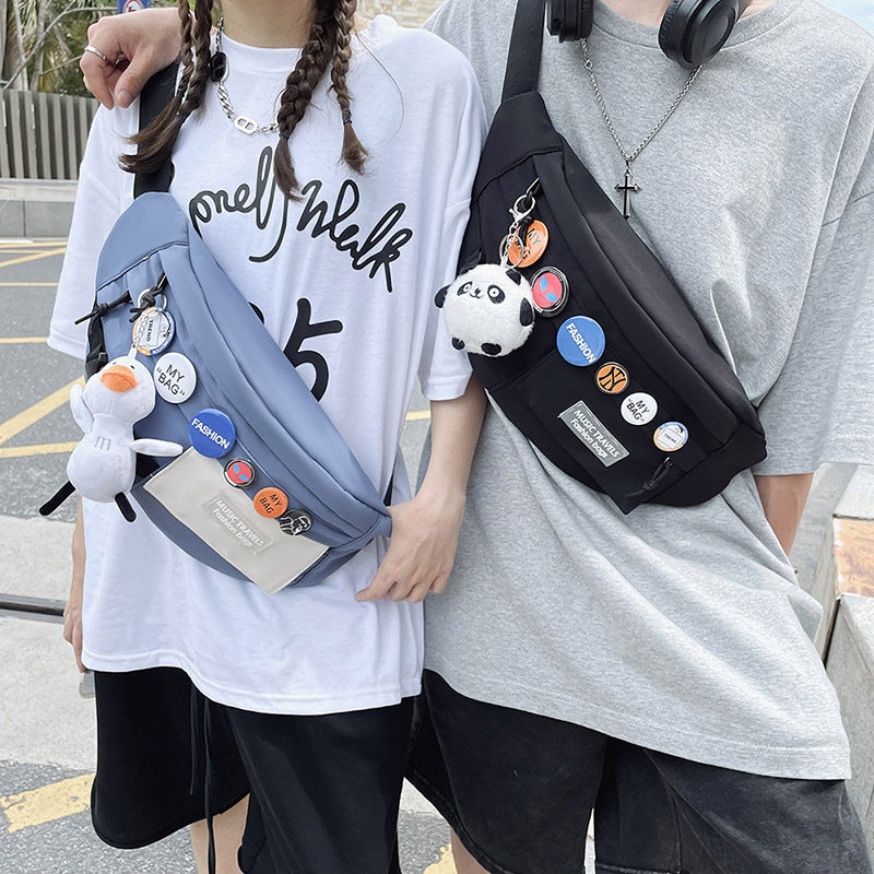 男士ins潮牌2022新款男款女斜挎包 游乐者男士包袋