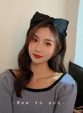 百搭外出大蝴蝶结发箍发卡头饰女