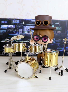 五月天吉他架子鼓模型摆件礼物