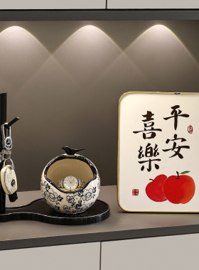 入户门口进门放钥匙收纳玄关摆件
