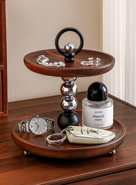 入户放钥匙收纳神器实木挂架高级