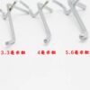 Thick hole board hook supermarket shelf back panel jewelry hook porous board hole board double-legged hook decorative three-legged hook