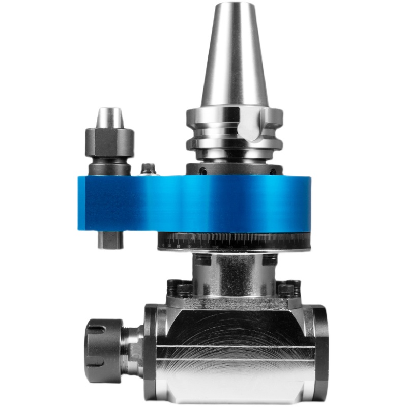 90度数控BT30/40/50直角双头万向角度CNC加工中心精密侧铣头刀柄 - 图3