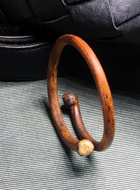 西藏鸡血藤无节木手镯