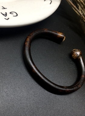 西藏鸡血藤无节木手镯