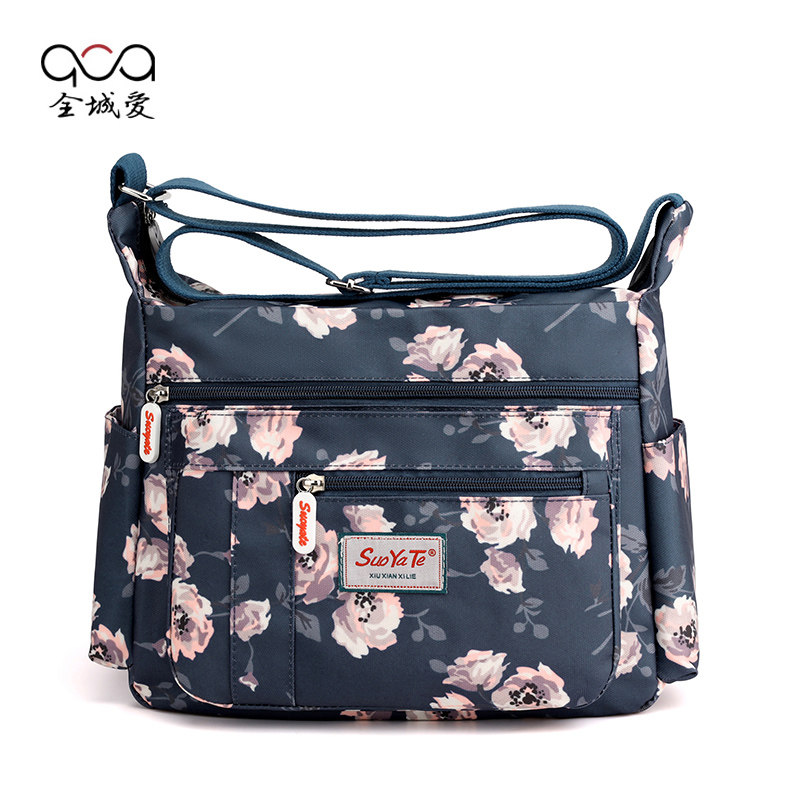 布包新款休闲中年尼龙布单肩手提包 全城爱女士包袋