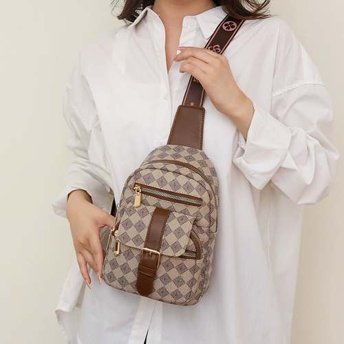 Универсальная брендовая сумка через плечо, модная полиуретановая сумка для телефона, нагрудная сумка, коллекция 2023, в корейском стиле