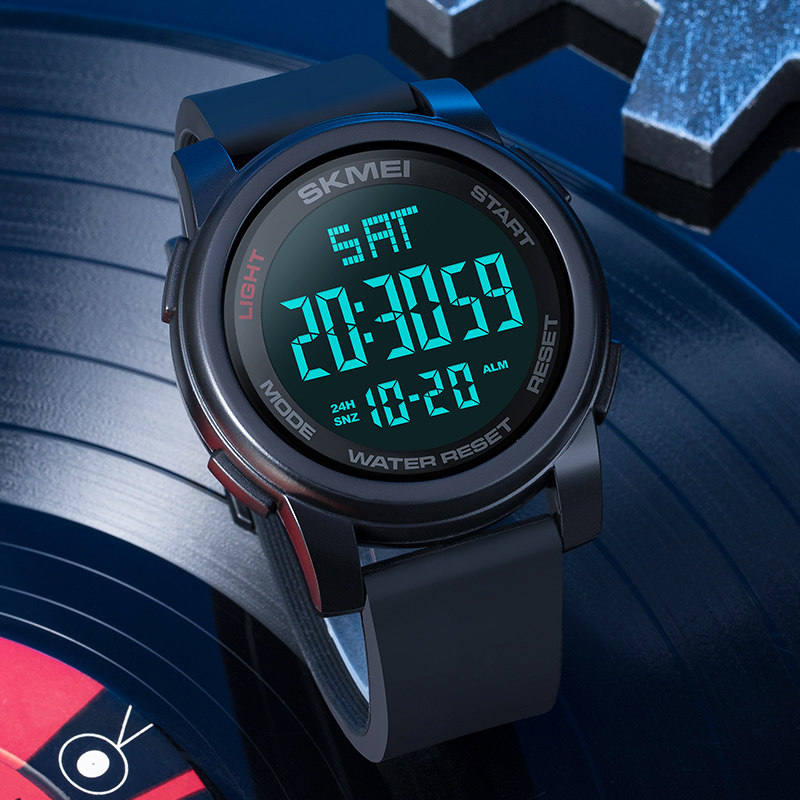 skmei男士大表盘防水时尚运动表 skmei博之轮国产腕表