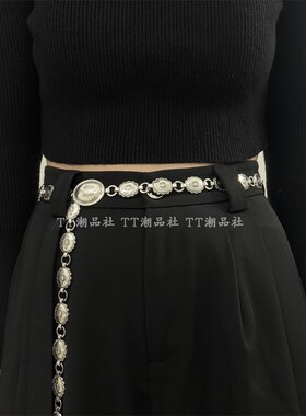 夏季女士收腰显瘦金属腰链