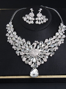 新娘项链耳环婚纱礼服晚宴饰品