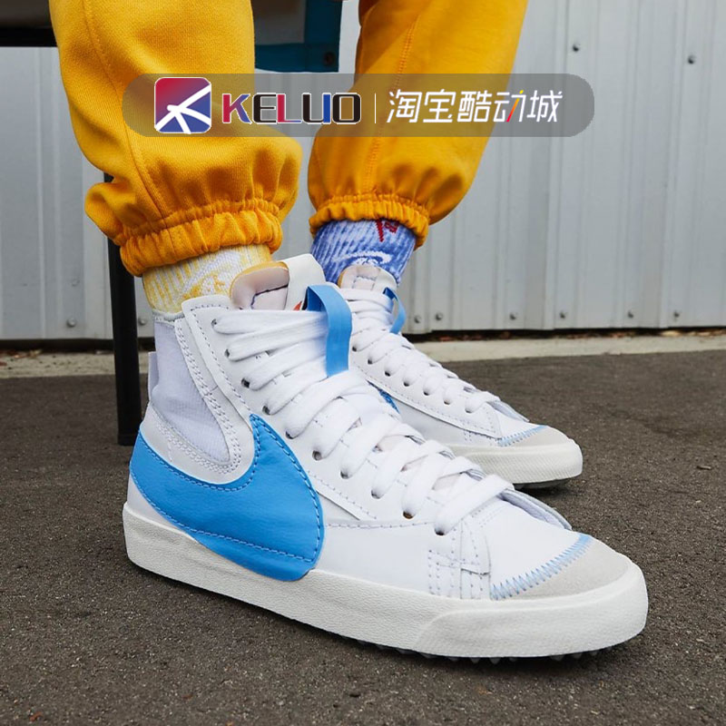 Nike Blazer Mid 开拓者男女同款解构设计 高帮复古板鞋 DD3111-1 - 图1