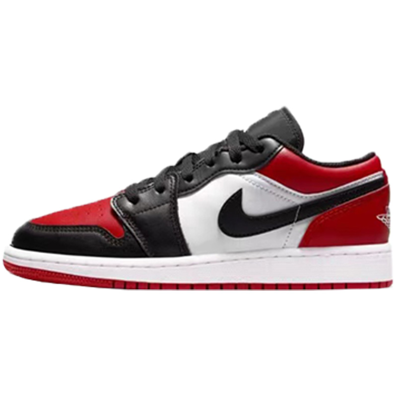 Air Jordan 1 Low AJ1白棕色可回收材料摩卡黑红脚趾 DJ0341-100-图3