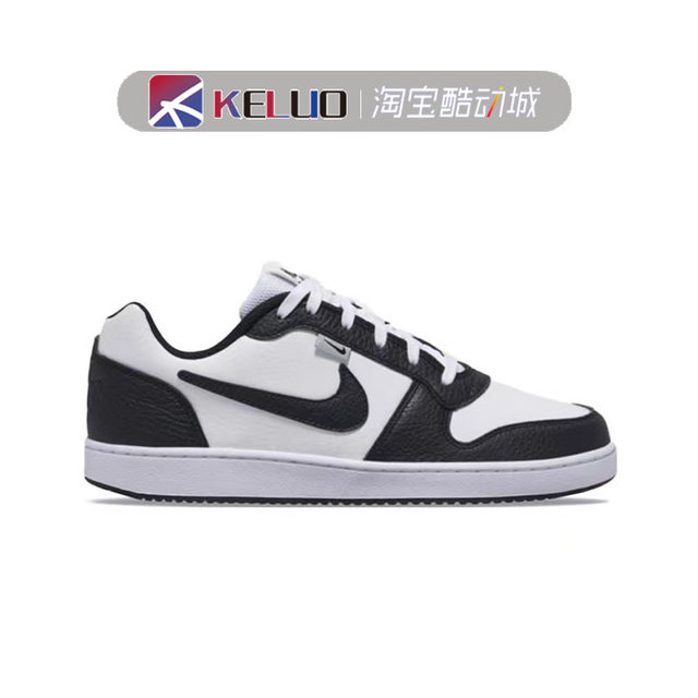 Nike Ebernon Low PRM White Black low-top casual sneakers black and white  gray AQ1774-102