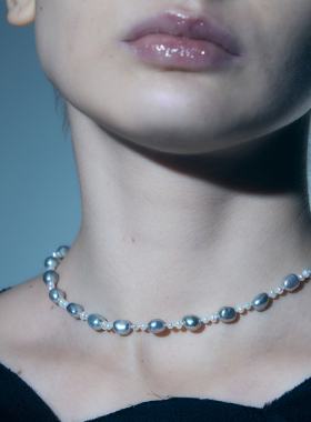 PEARLONA巴洛克珍珠简约项链新款