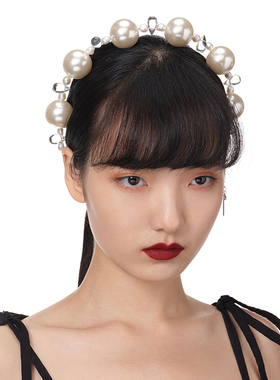 PEARLONA复古戏剧大珍珠项圈