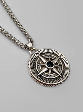 高级感男士四芒星吊坠WHYBLUE