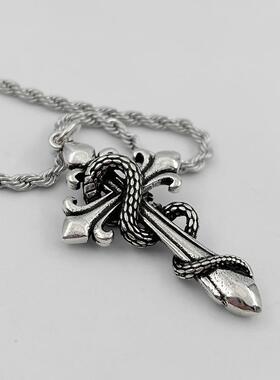 灵蛇鸢福男士蛇年吊坠项链