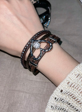 朋克西部风多层磁吸手环