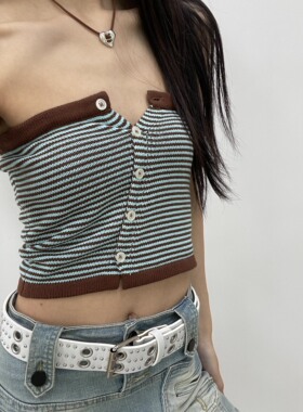 复古小众设计感爱心麂皮项链