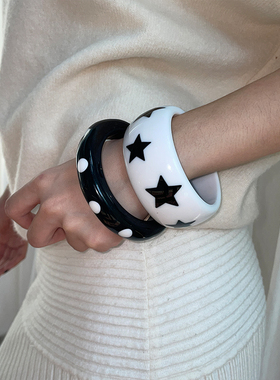 复古千禧年辣妹风波点手镯