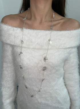 小众设计多种戴法花朵项链