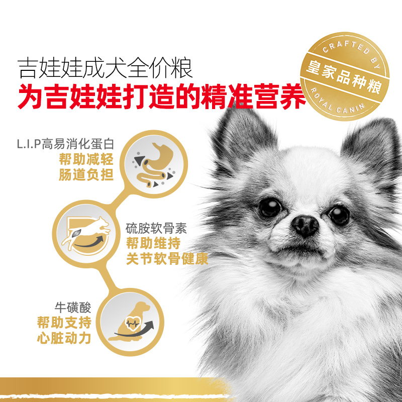 皇家狗粮小型犬成犬幼犬雪纳瑞吉娃娃巴哥约克夏博美专用狗粮