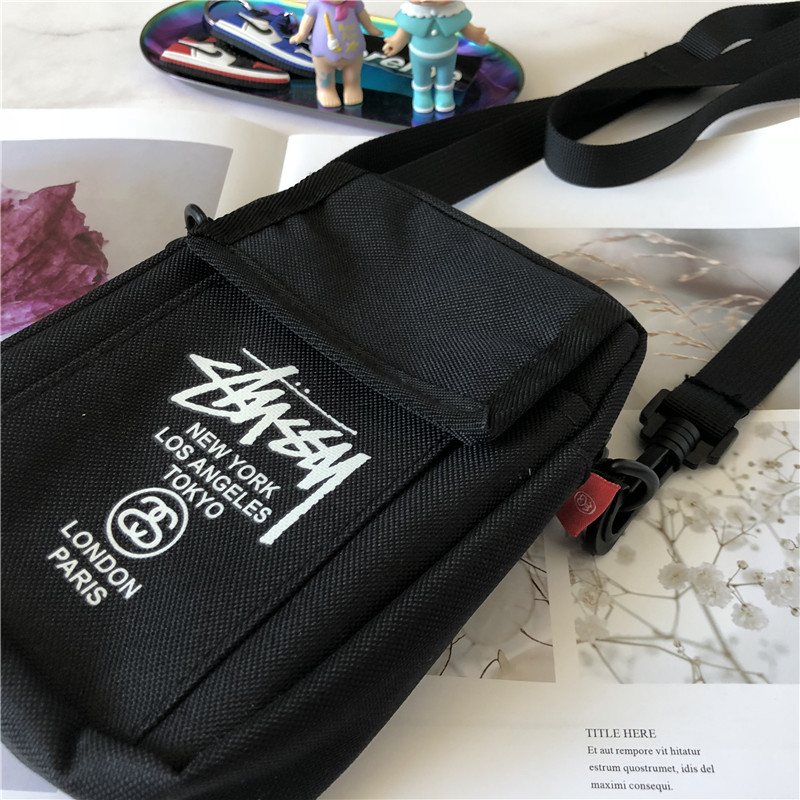 & ins 港风斜挎包男女单肩包背帆布包胸包腰包蹦迪包 正品 Stussy al & ins 港风斜挎包男女单肩包背帆布包胸包腰包蹦迪包 正品 Stussy al