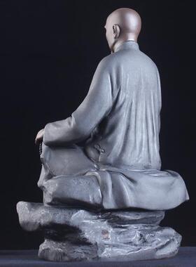 弘一法师紫砂中式风禅意陶瓷佛像