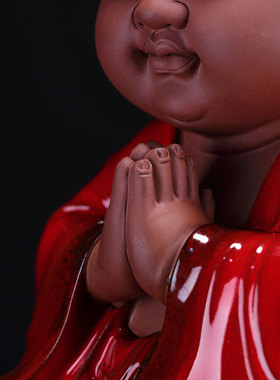 新中式风禅意博古架书房小沙弥