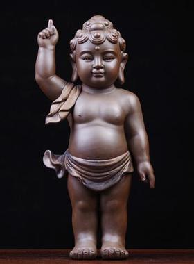 摆件指天指地佛堂供奉工艺品