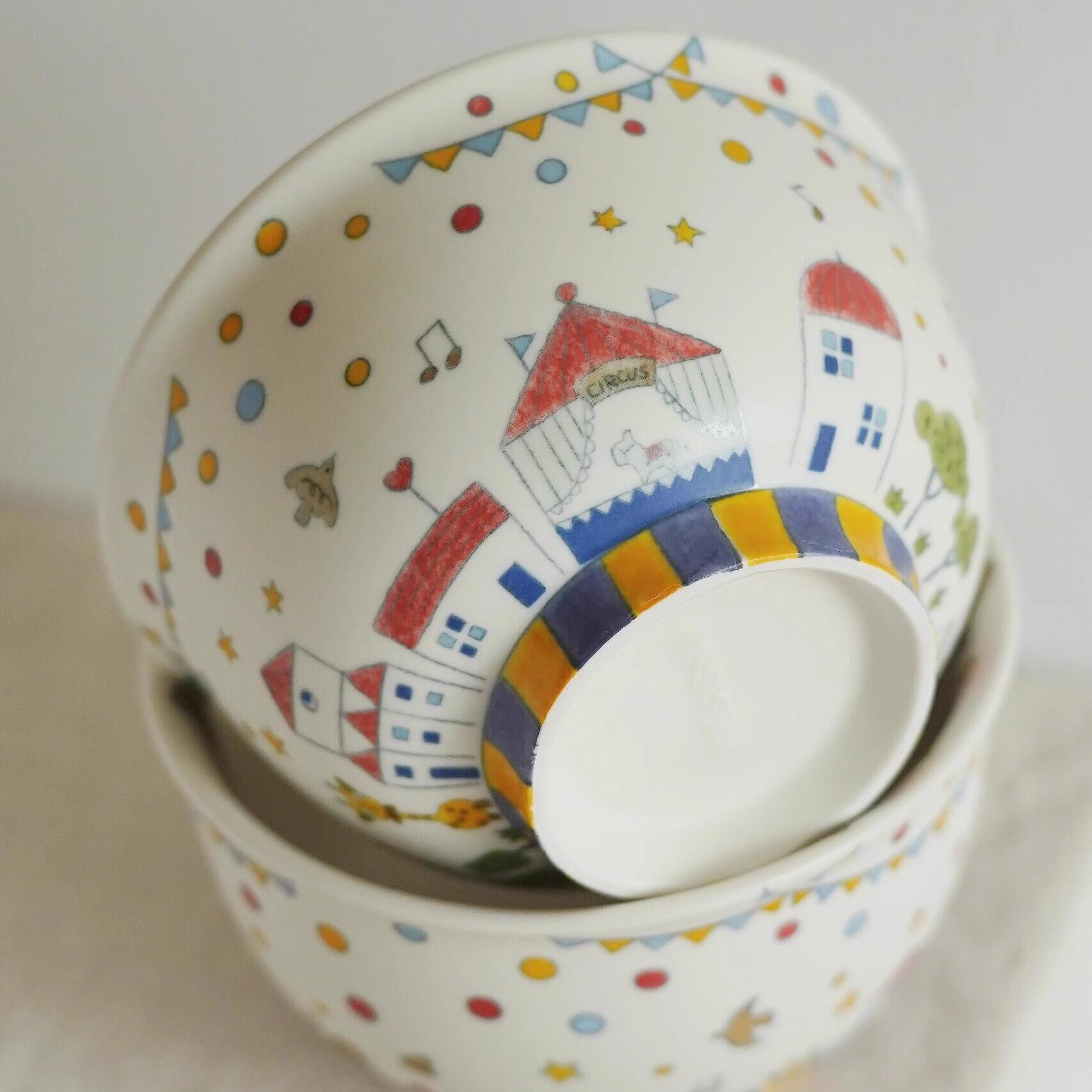 景德镇日式粗陶饭碗家用面碗汤碗复古餐具沙拉碗盘子拉面碗大碗