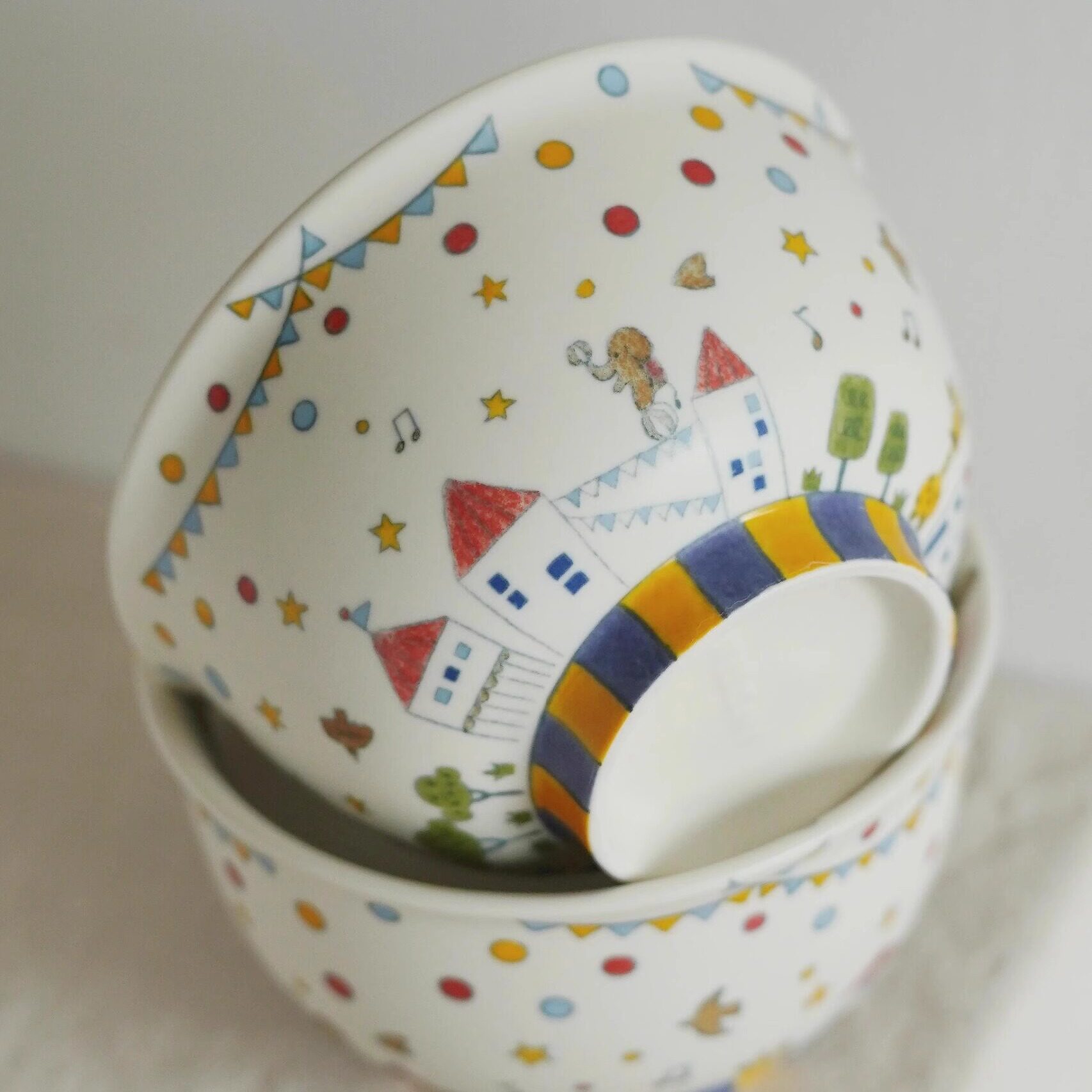 景德镇日式粗陶饭碗家用面碗汤碗复古餐具沙拉碗盘子拉面碗大碗