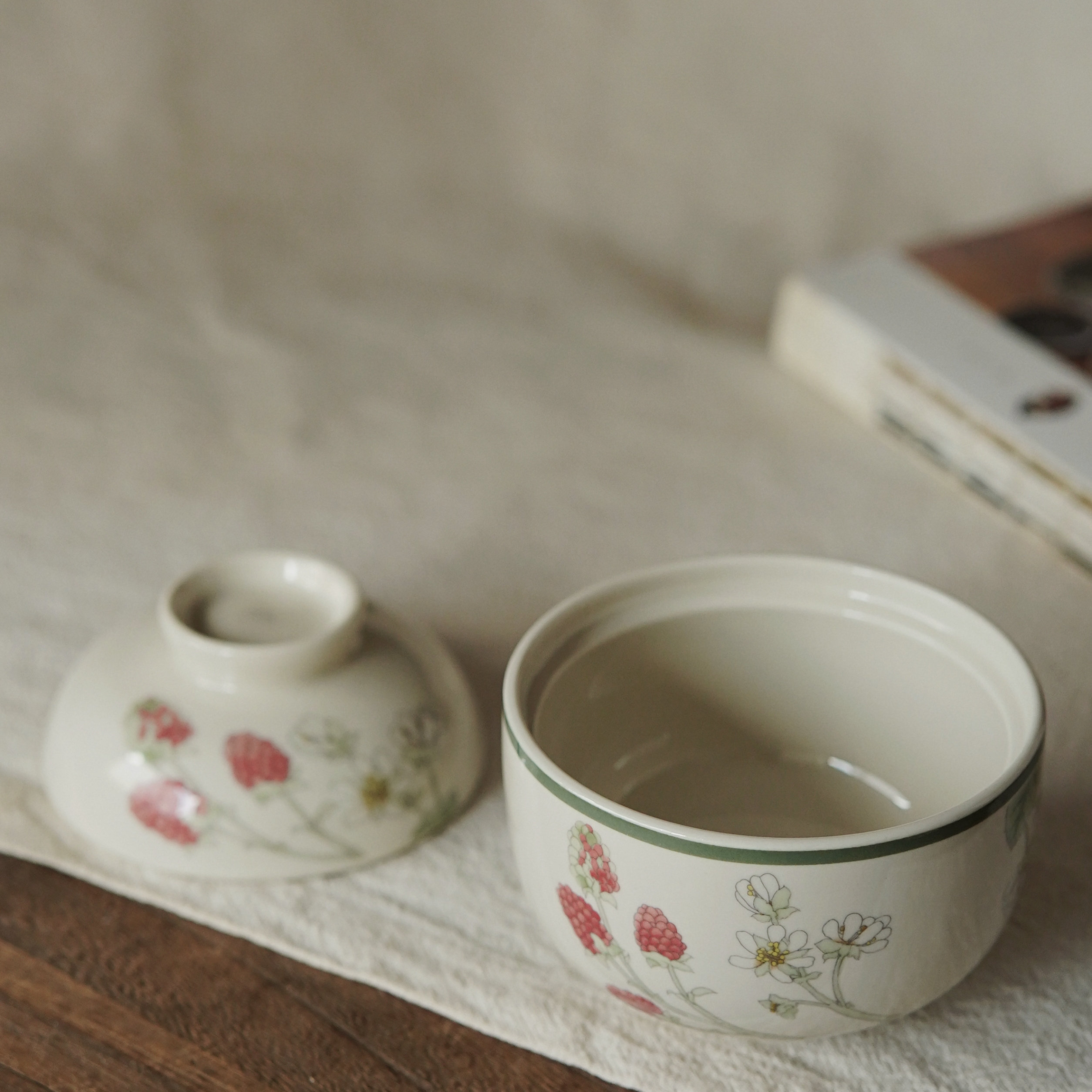 龙潭汤罐家用陶瓷甜品碗炖盅带把蒸蛋盅小蒸盅创意小汤盅