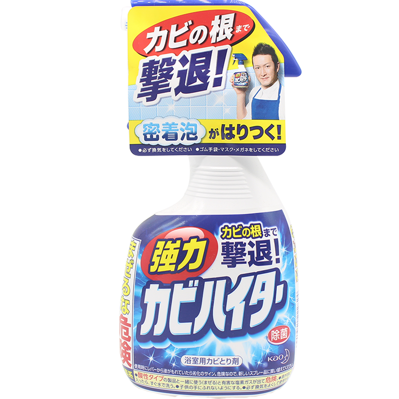 日本花王浴室墙面瓷砖强力清洁剂泡沫去污渍地砖缝除霉增白喷雾 - 图3