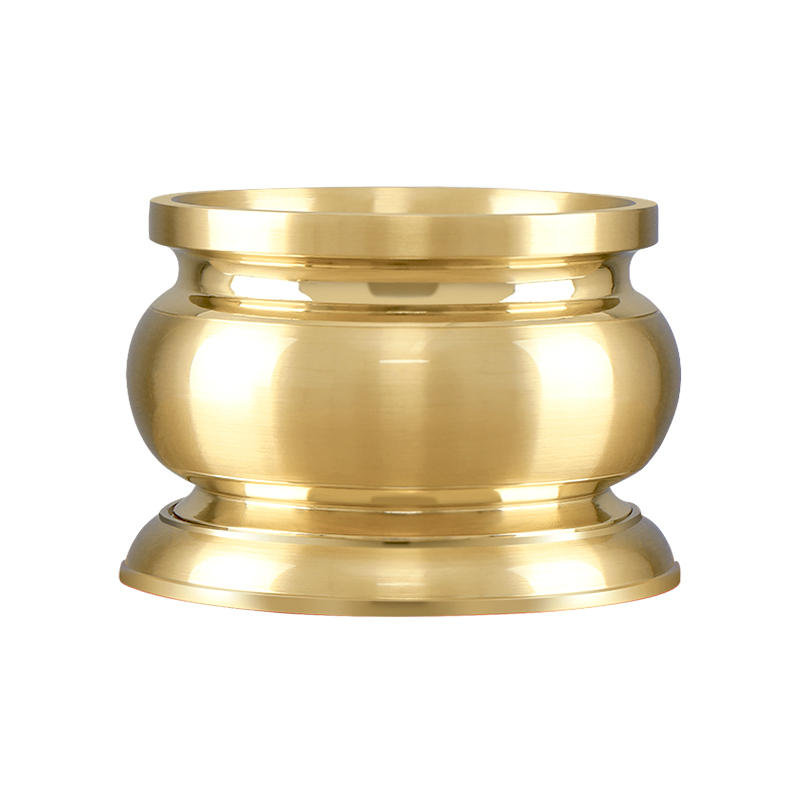 铜香炉家用全铜供奉室内纯铜烧香上香插香的黄铜檀香线香炉大号-图3