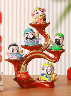 五路财神爷摆件招财乔迁礼物