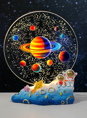 创意发光郁金香宇航员小夜灯