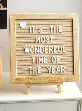 英文字母软木留言板桌面ins风