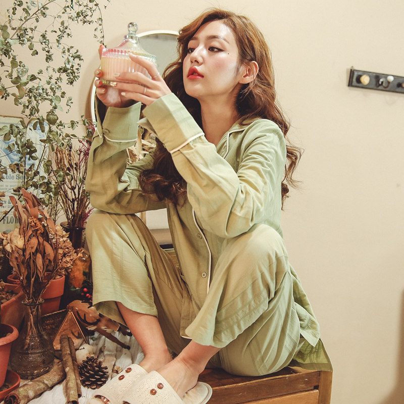 月子服孕妇春秋季纯棉夏怀孕期睡衣 sakurawolf家居服套装